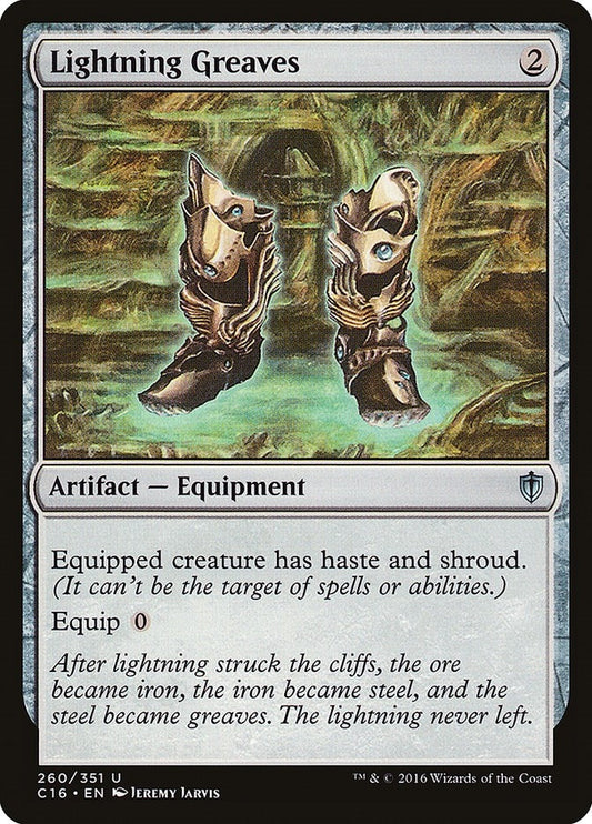 Image for Lightning Greaves (260) (Commander 2016) - Magic: The Gathering