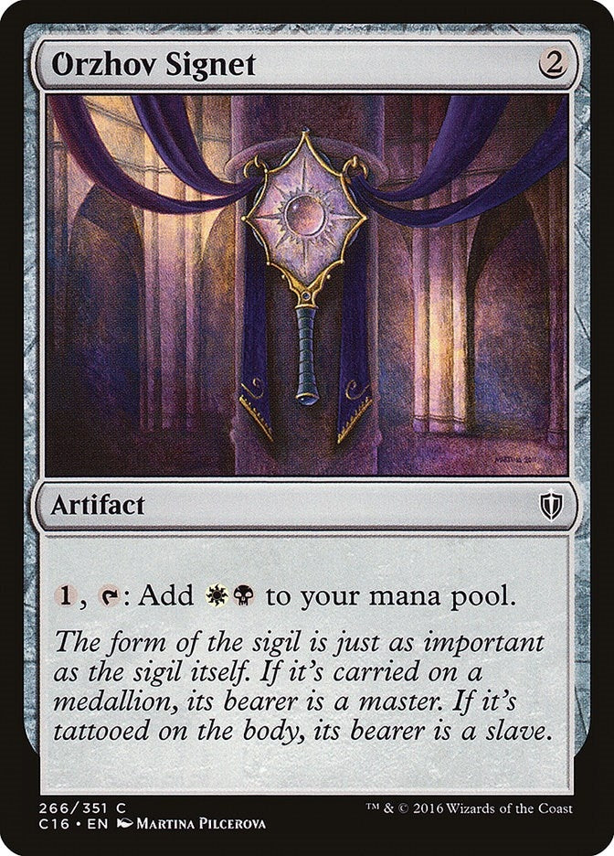 Image for Orzhov Signet (266) (Commander 2016) - Magic: The Gathering