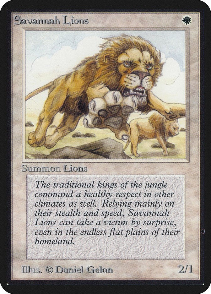 Image for Savannah Lions (Alpha Edition) - Magic: The Gathering