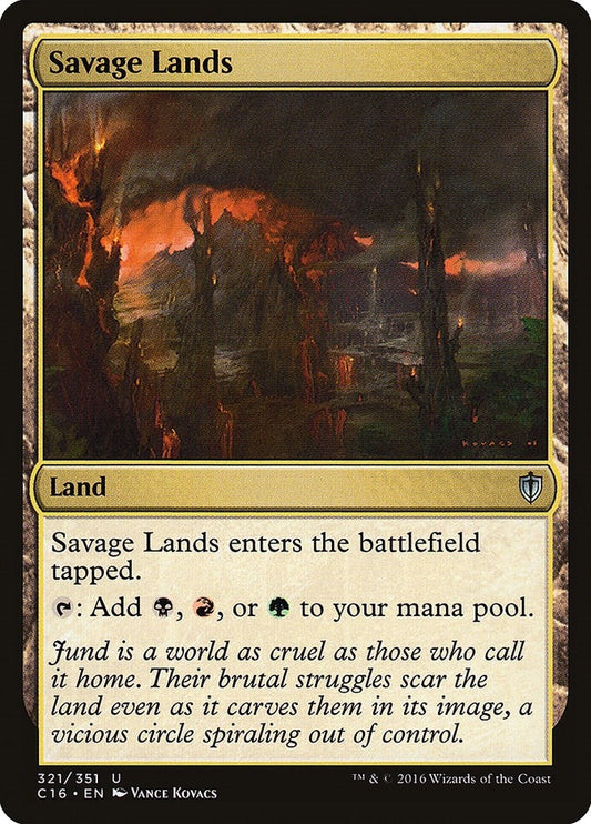 Image for Savage Lands (321) (Commander 2016) - Magic: The Gathering