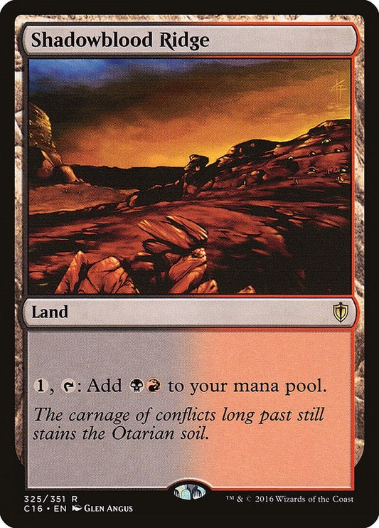 Image for Shadowblood Ridge (325) (Commander 2016) - Magic: The Gathering