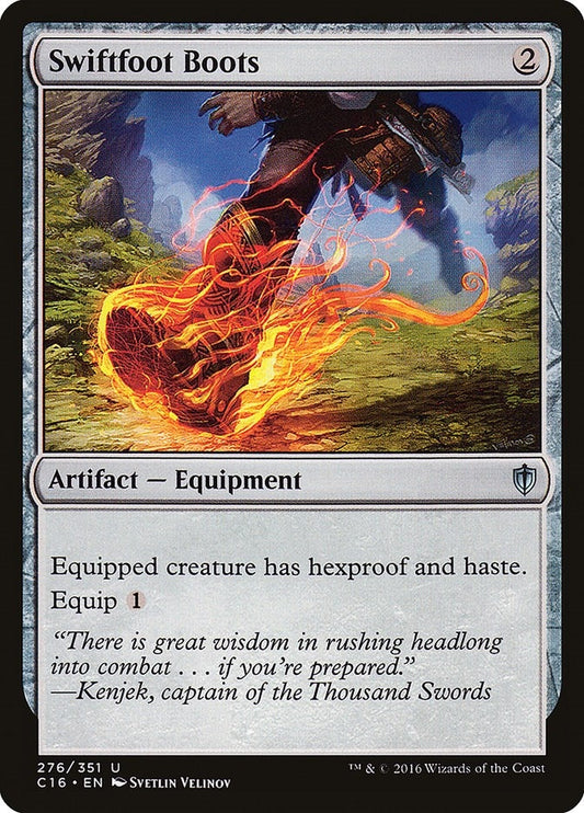Image for Swiftfoot Boots (276) (Commander 2016) - Magic: The Gathering