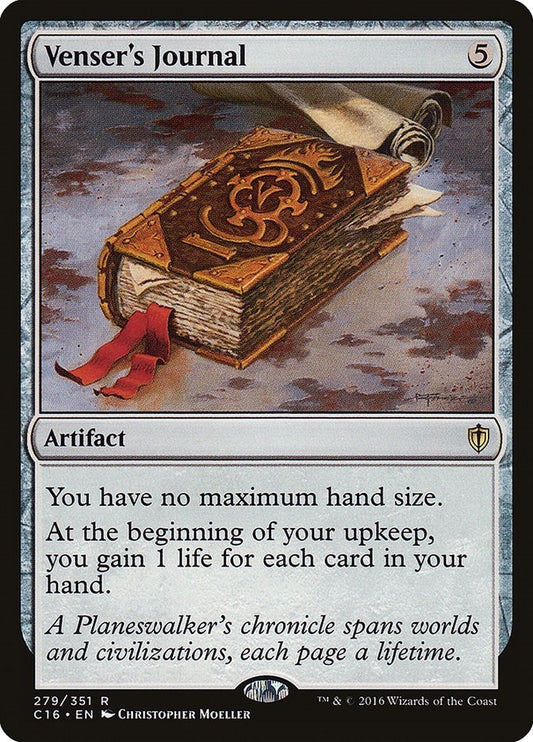Image for Venser's Journal (279) (Commander 2016) - Magic: The Gathering