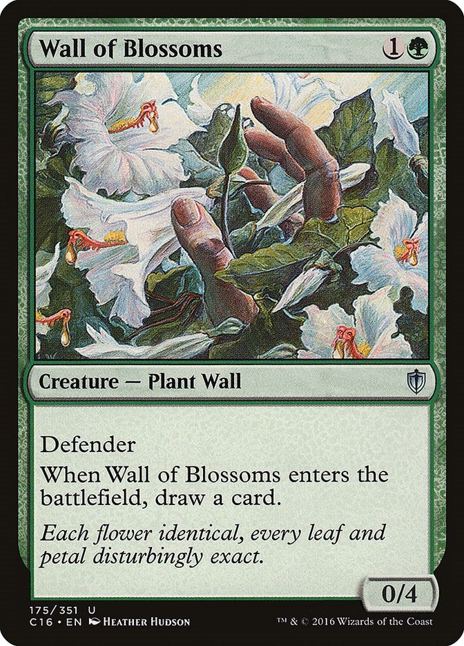 Image for Wall of Blossoms (175) (Commander 2016) - Magic: The Gathering
