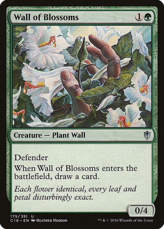 Image for Wall of Blossoms (175) (Commander 2016) - Magic: The Gathering
