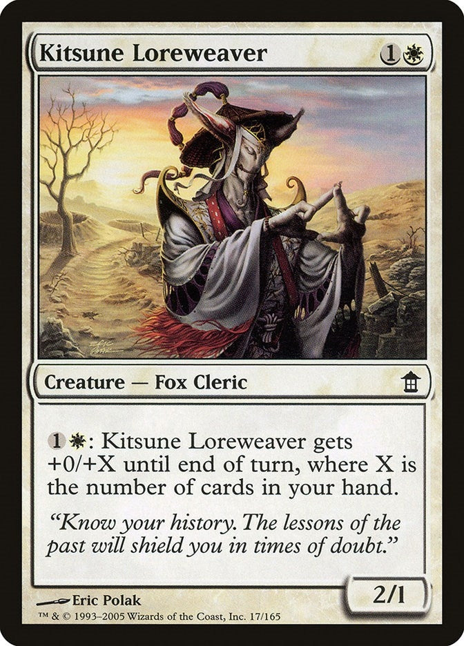 Image for Kitsune Loreweaver (17) (Saviors of Kamigawa) - Magic: The Gathering
