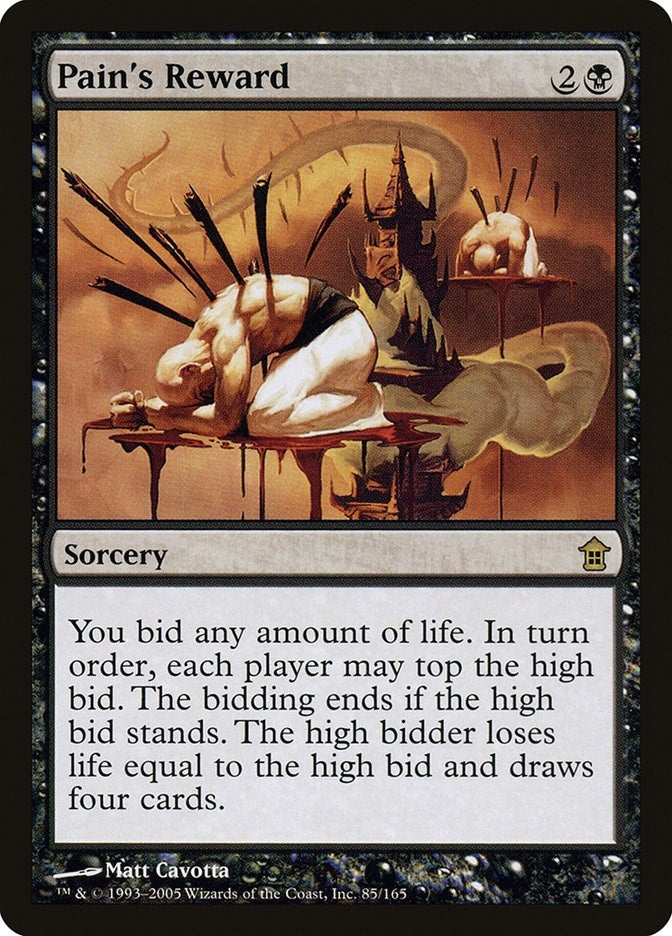 Image for Pain's Reward (85) (Saviors of Kamigawa) - Magic: The Gathering