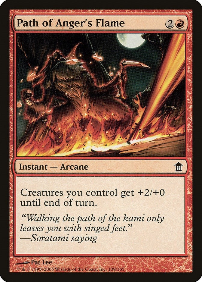 Image for Path of Anger's Flame (109) (Saviors of Kamigawa) - Magic: The Gathering