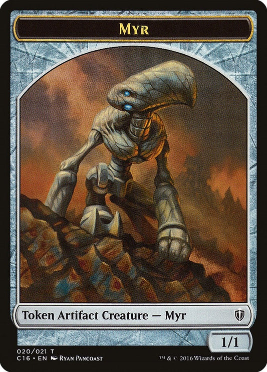 Image for Myr // Bird (002) Double-Sided Token (20 // 2) (Commander 2016) - Magic: The Gathering