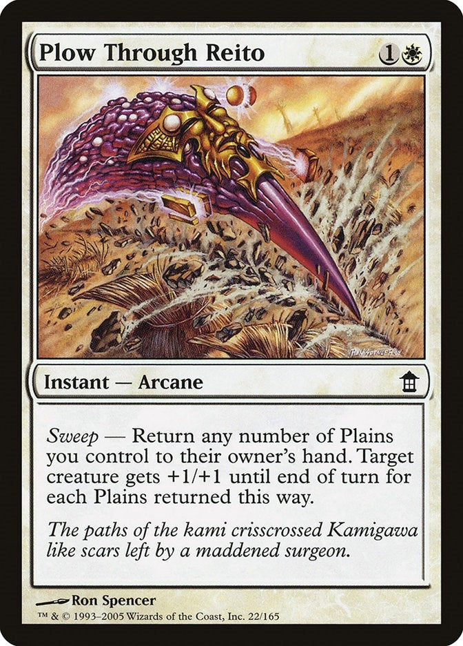 Image for Plow Through Reito (22) (Saviors of Kamigawa) - Magic: The Gathering