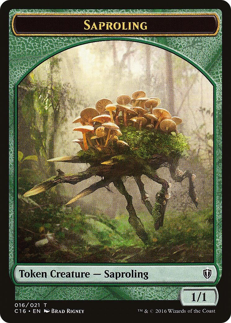 Image for Saproling (016) // Saproling (017) Double-Sided Token (16 // 17) (Commander 2016) - Magic: The Gathering