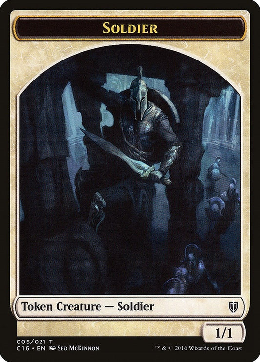 Image for Soldier // Squid Double-Sided Token (5 // 8) (Commander 2016) - Magic: The Gathering