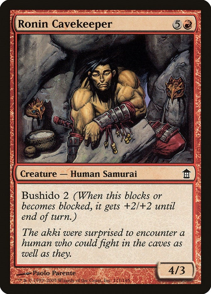 Image for Ronin Cavekeeper (111) (Saviors of Kamigawa) - Magic: The Gathering