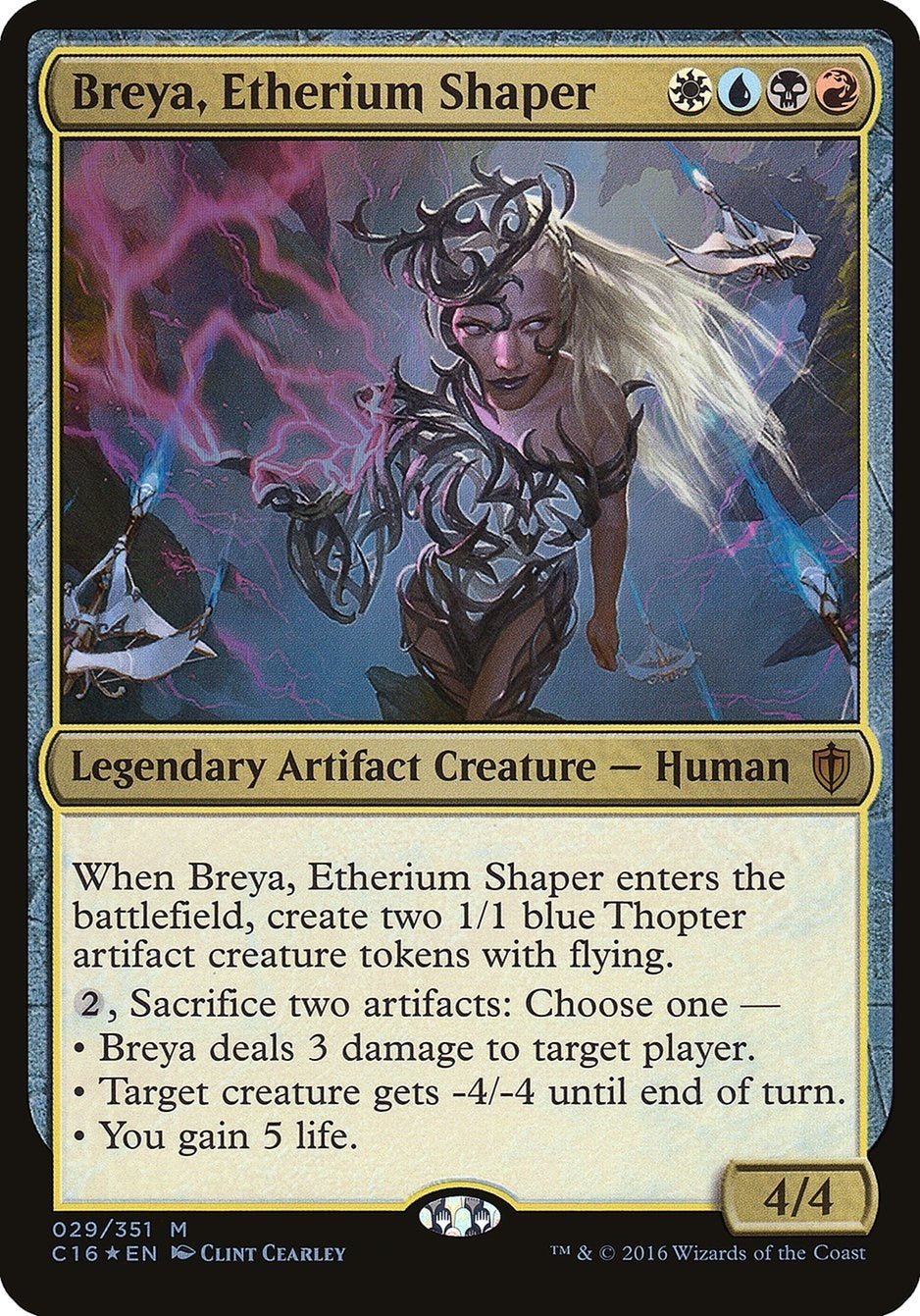Image for Breya, Etherium Shaper (Commander 2016) (29) (Oversize Cards) - Magic: The Gathering