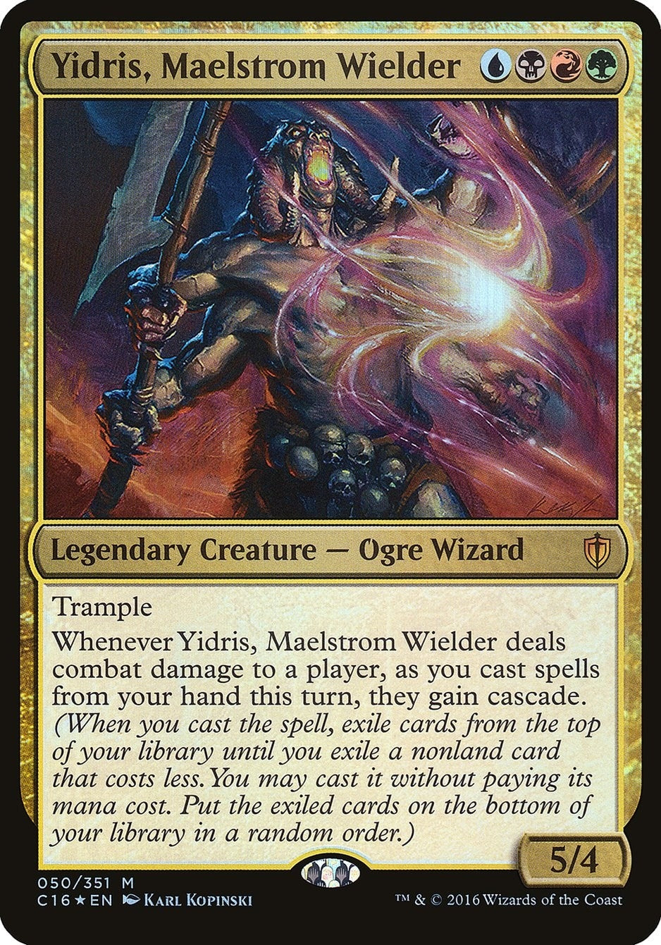 Image for Yidris, Maelstrom Wielder (Commander 2016) (50) (Oversize Cards) - Magic: The Gathering