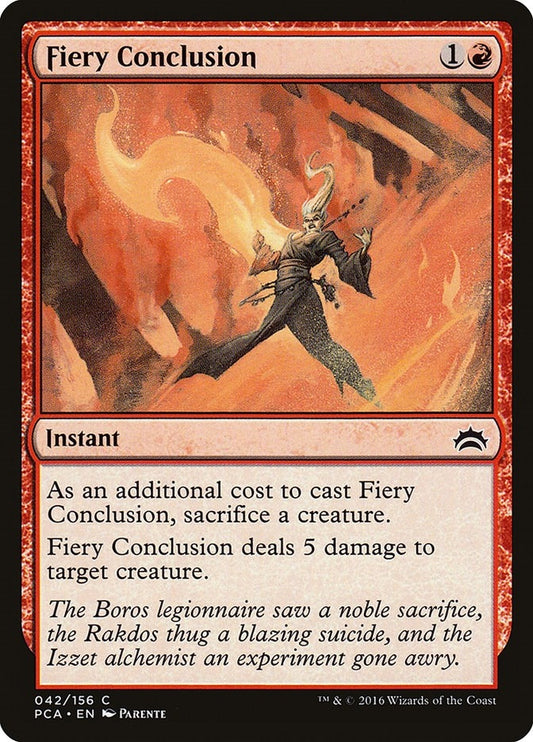Image for Fiery Conclusion (42) (Planechase Anthology) - Magic: The Gathering