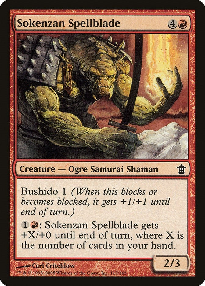Image for Sokenzan Spellblade (115) (Saviors of Kamigawa) - Magic: The Gathering