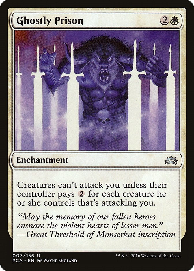 Image for Ghostly Prison (7) (Planechase Anthology) - Magic: The Gathering