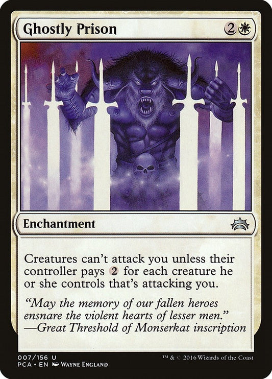 Image for Ghostly Prison (7) (Planechase Anthology) - Magic: The Gathering