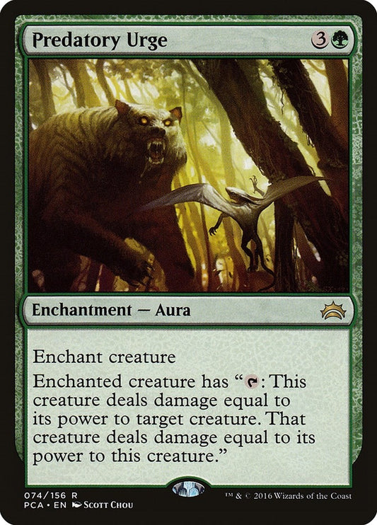 Image for Predatory Urge (74) (Planechase Anthology) - Magic: The Gathering