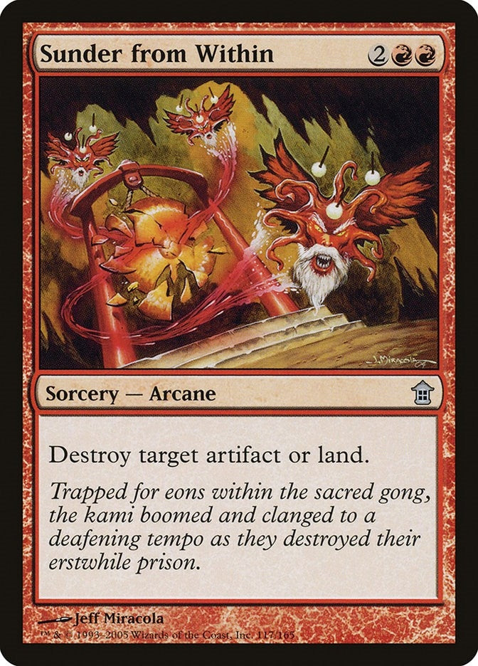 Image for Sunder from Within (117) (Saviors of Kamigawa) - Magic: The Gathering