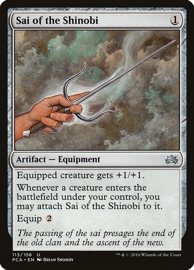 Image for Sai of the Shinobi (113) (Planechase Anthology) - Magic: The Gathering