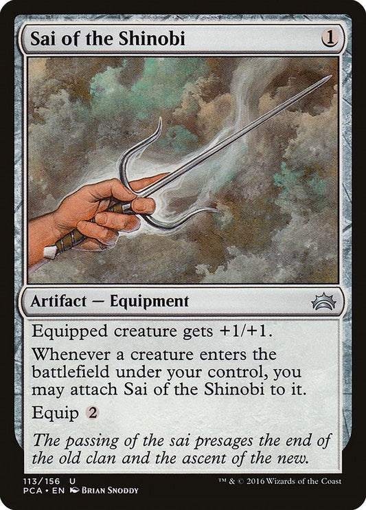 Image for Sai of the Shinobi (113) (Planechase Anthology) - Magic: The Gathering