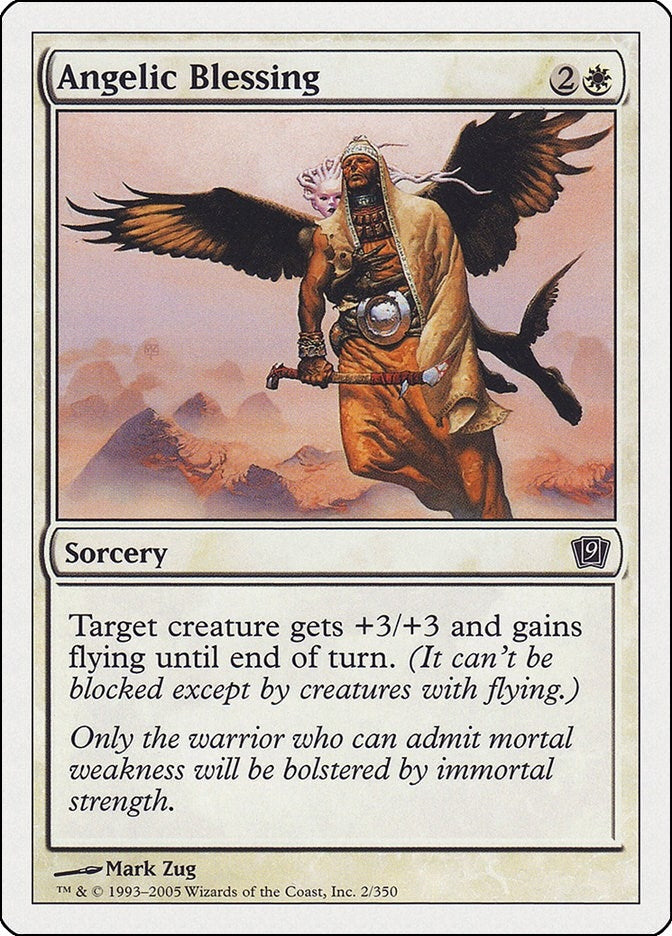 Image for Angelic Blessing (2) (9th Edition) - Magic: The Gathering