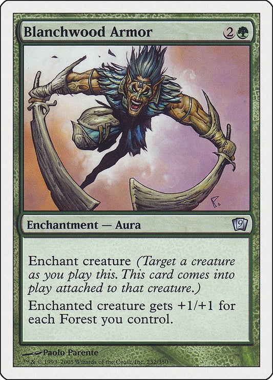 Image for Blanchwood Armor (232) (9th Edition) - Magic: The Gathering