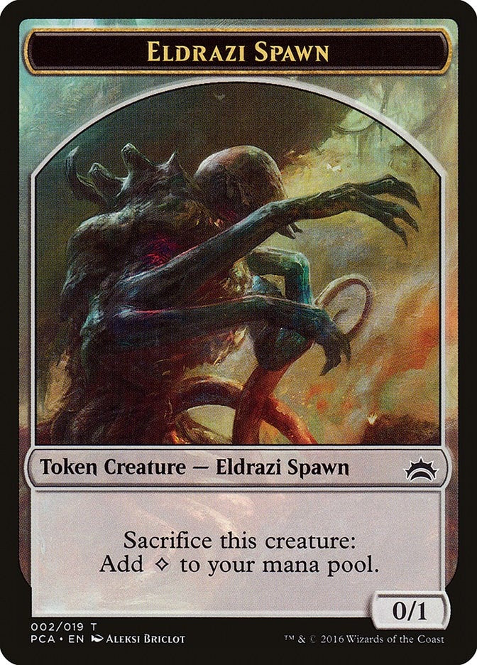 Image for Eldrazi Spawn (002) // Eldrazi Double-Sided Token (2 // 1) (Planechase Anthology) - Magic: The Gathering