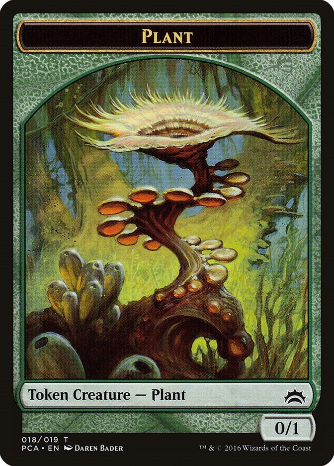 Image for Plant // Ooze Double-Sided Token (18 // 16) (Planechase Anthology) - Magic: The Gathering