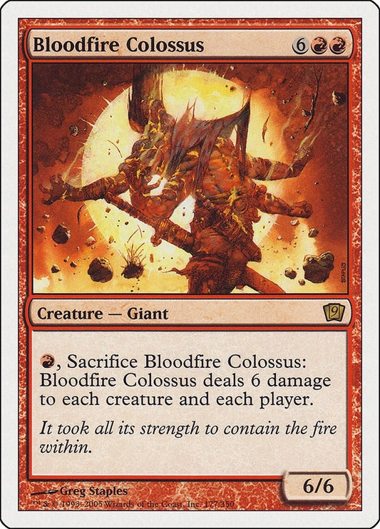 Image for Bloodfire Colossus (177) (9th Edition) - Magic: The Gathering