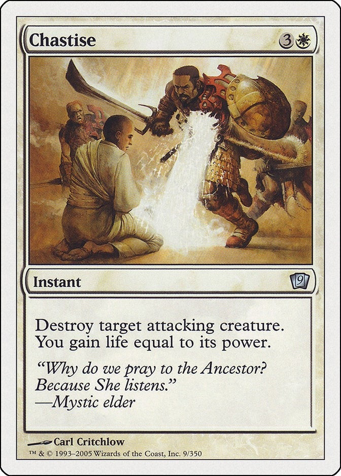 Image for Chastise (9) (9th Edition) - Magic: The Gathering