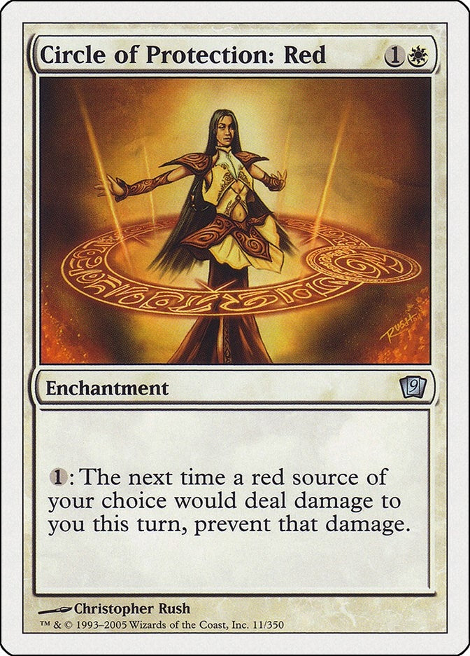 Image for Circle of Protection: Red (11) (9th Edition) - Magic: The Gathering
