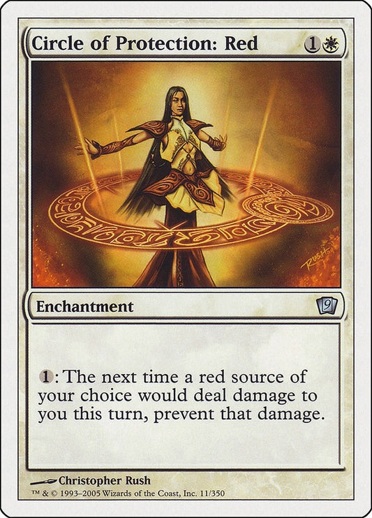 Image for Circle of Protection: Red (11) (9th Edition) - Magic: The Gathering