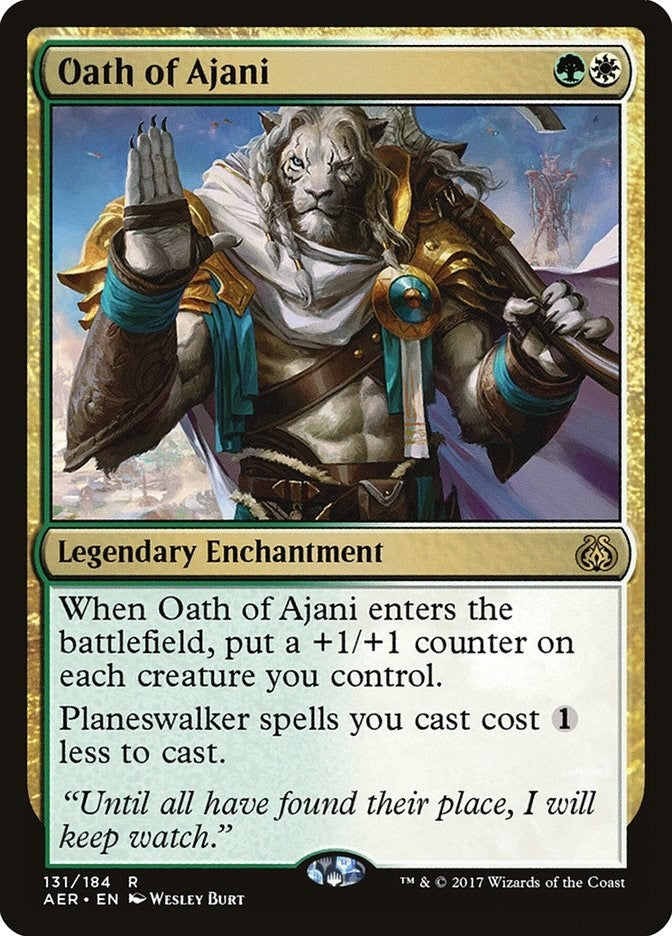 Image for Oath of Ajani (131) (Aether Revolt) - Magic: The Gathering