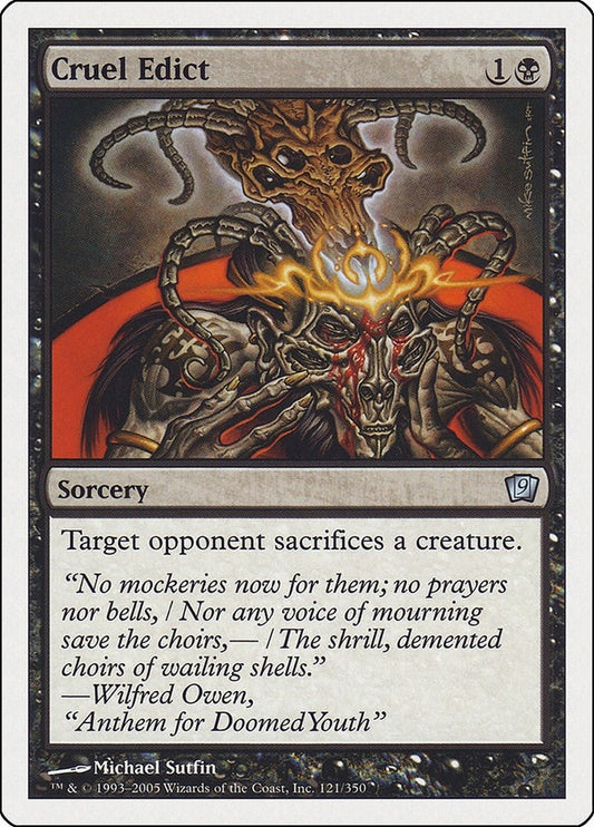 Image for Cruel Edict (121) (9th Edition) - Magic: The Gathering