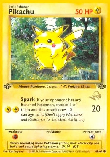 Image for Pikachu [W Stamped] (60/64) (WoTC Promo) - Pokemon