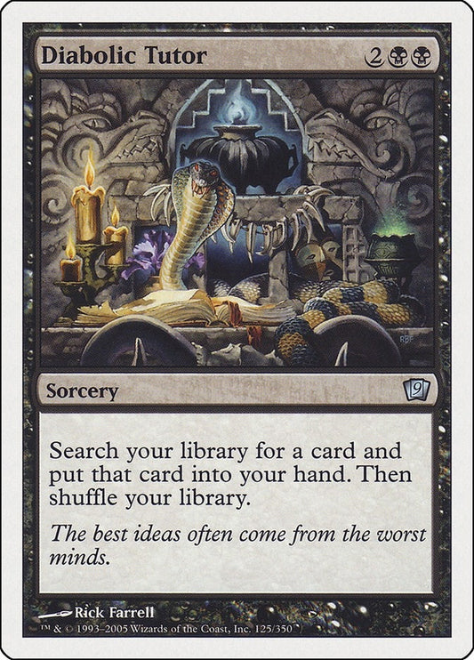 Image for Diabolic Tutor (125) (9th Edition) - Magic: The Gathering
