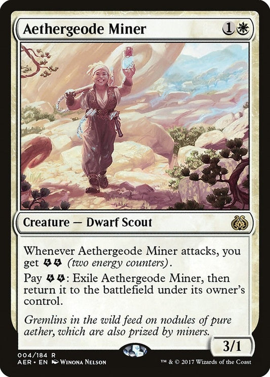 Image for Aethergeode Miner (4) (Aether Revolt) - Magic: The Gathering