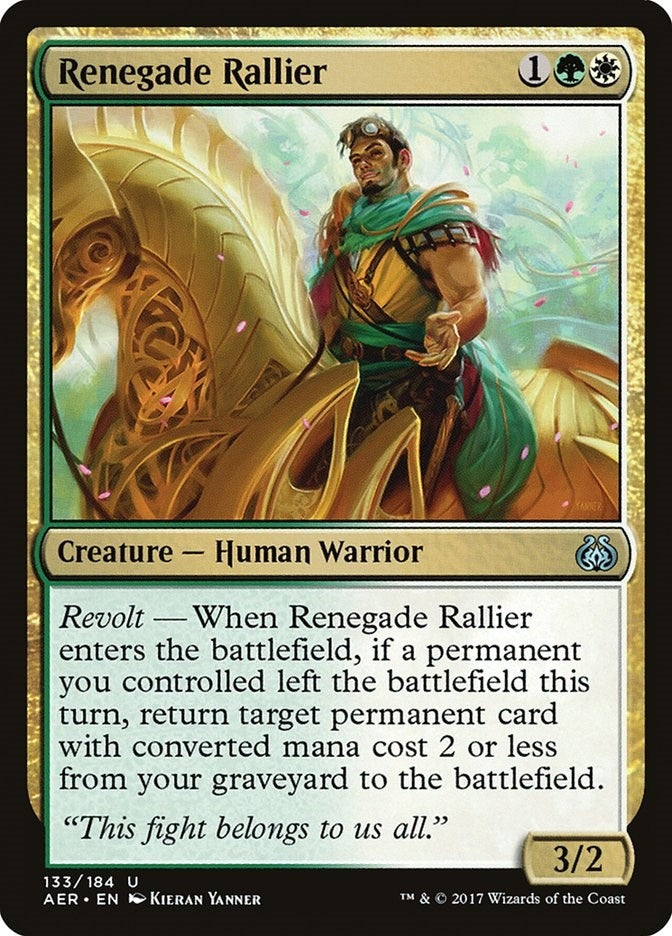 Image for Renegade Rallier (133) (Aether Revolt) - Magic: The Gathering