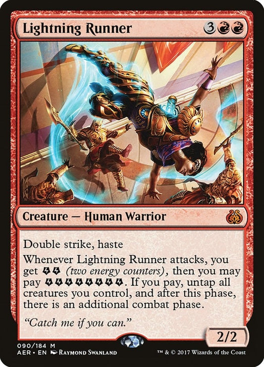 Image for Lightning Runner (90) (Aether Revolt) - Magic: The Gathering