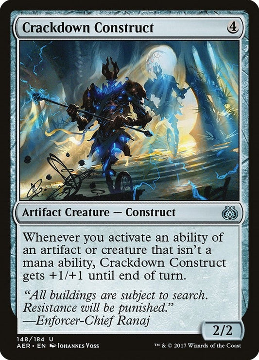 Image for Crackdown Construct (148) (Aether Revolt) - Magic: The Gathering