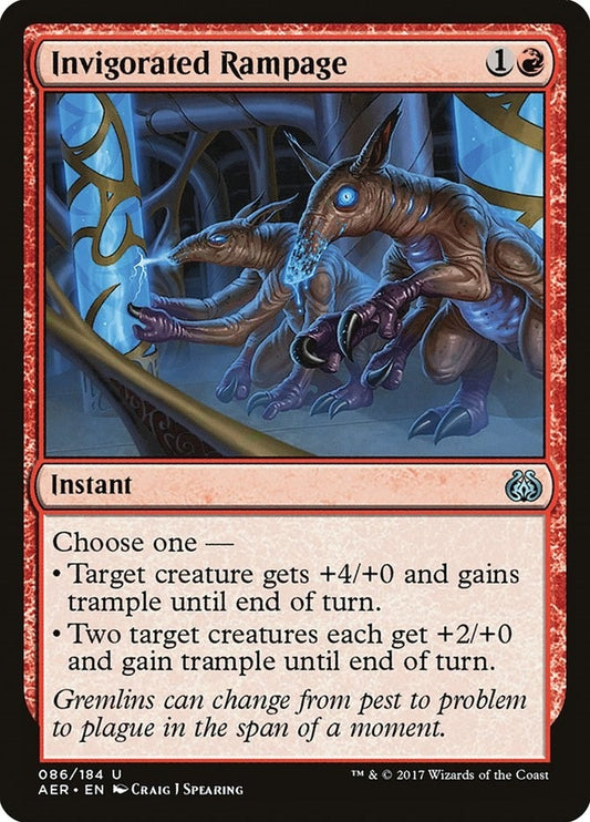 Image for Invigorated Rampage (86) (Aether Revolt) - Magic: The Gathering