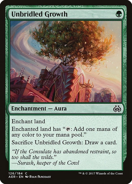 Image for Unbridled Growth (126) (Aether Revolt) - Magic: The Gathering