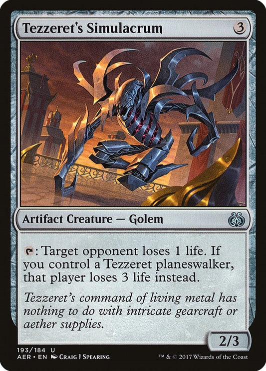 Image for Tezzeret's Simulacrum (193) (Aether Revolt) - Magic: The Gathering