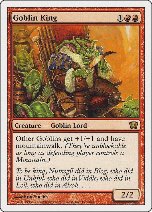Image for Goblin King (192) (9th Edition) - Magic: The Gathering