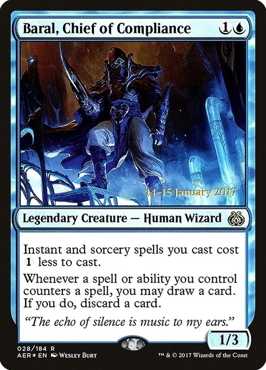 Image for Baral, Chief of Compliance (28) (Prerelease Cards) - Magic: The Gathering