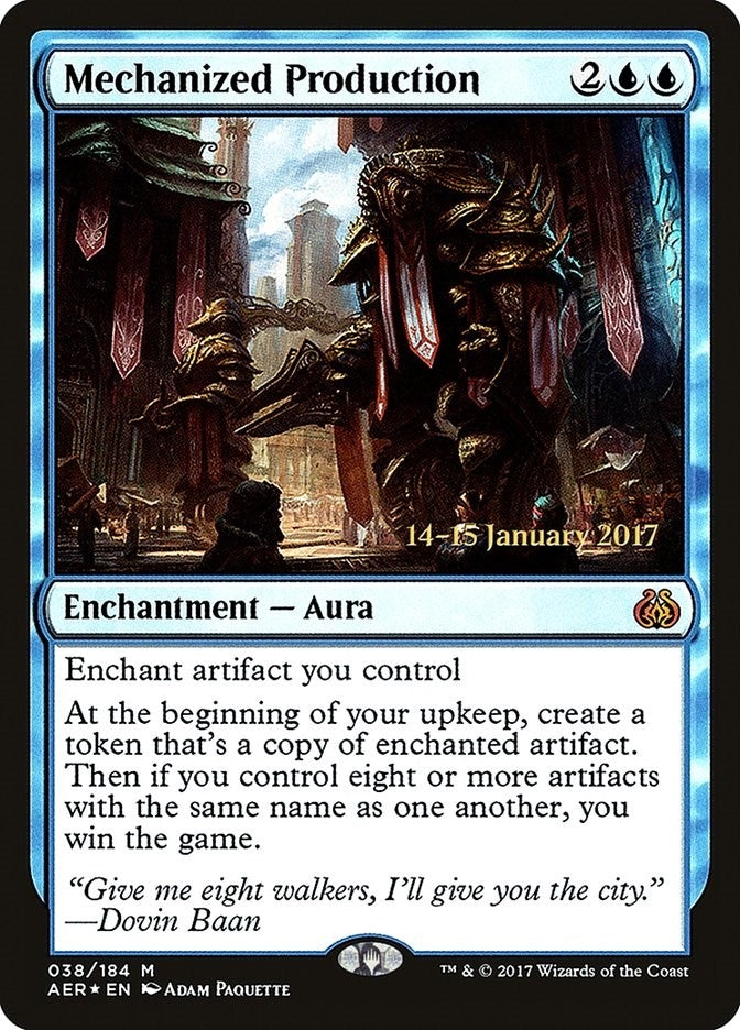 Image for Mechanized Production (38) (Prerelease Cards) - Magic: The Gathering