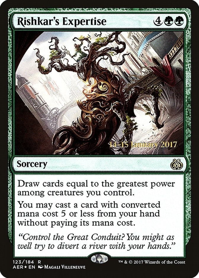 Image for Rishkar's Expertise (123) (Prerelease Cards) - Magic: The Gathering